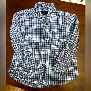 Ralph Lauren Men's Blue Checkered Shirt Boys
